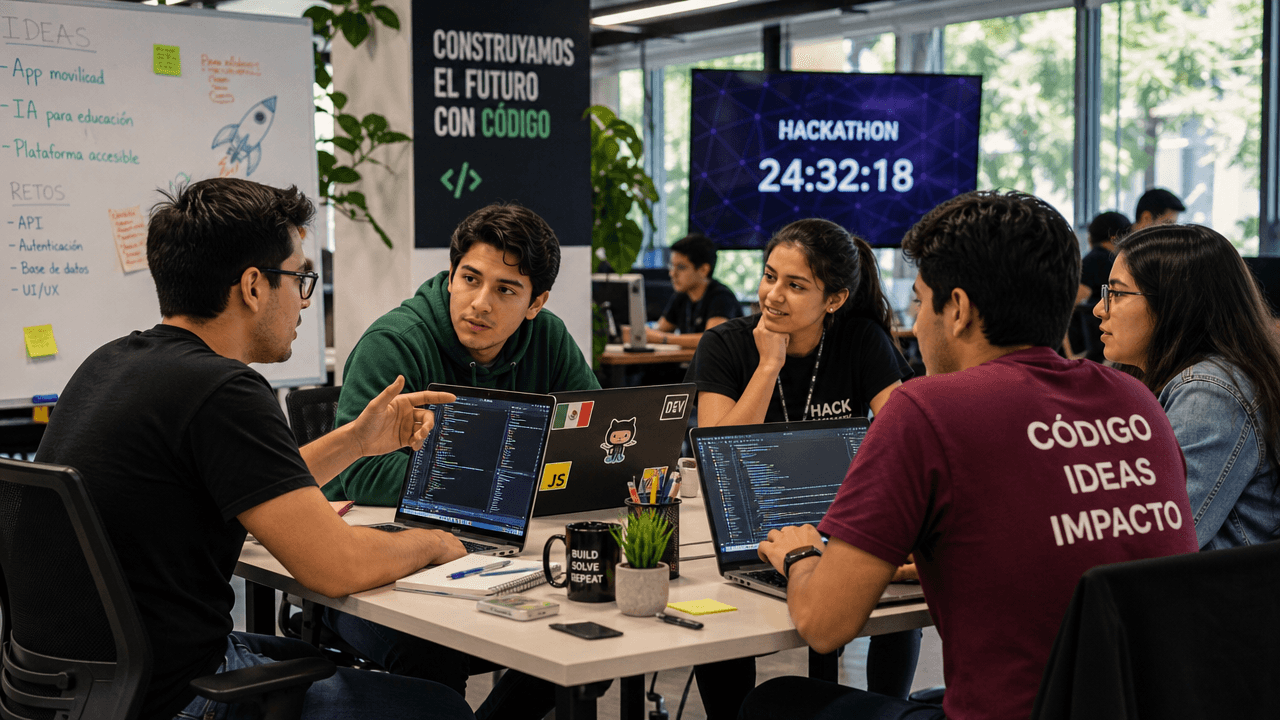 Talento en el hackathon de Veracruz Tech Week